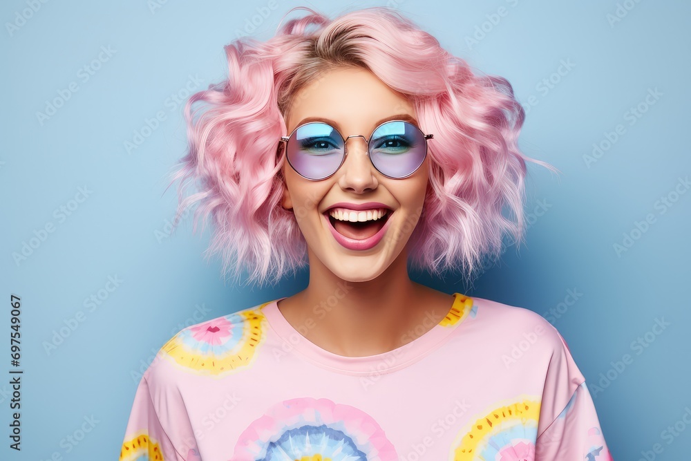 woman smiling and wearing glasses woman smiling and wearing glasses