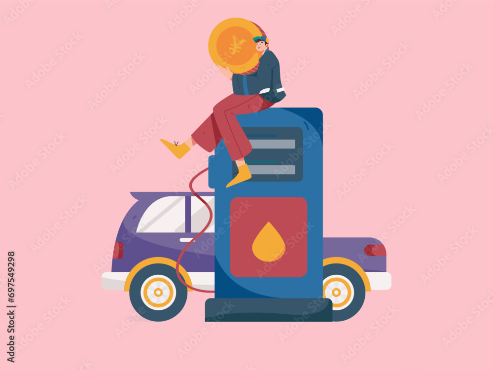 Vector Internet operation hand-drawn illustration of people getting discounts for refueling their cars
Vector Internet operation hand-drawn illustration of people getting discounts for refueling their cars