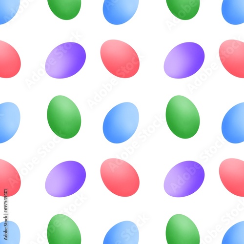 Colorful Easter eggs repeating pattern