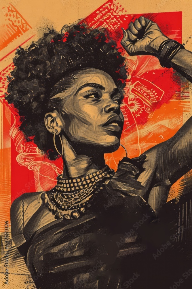 Fototapeta premium A black history month background image