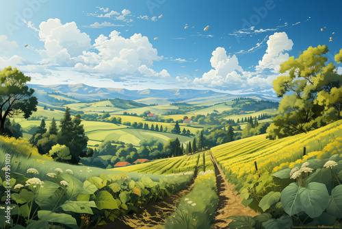 vineyard in region country © lichaoshu