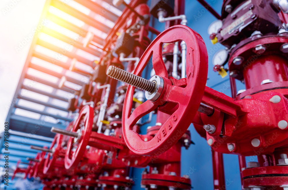 Header pipes valve zone and fire alarm control system at industrial plants Header pipes valve zone and fire alarm control system at industrial plants
