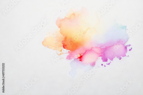 Watercolor Brush Stroke on White © nomadphotography