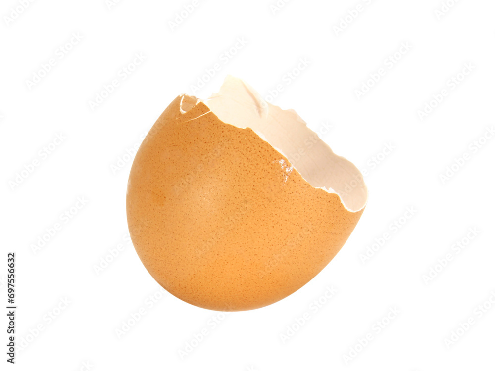 chicken egg shell isolated on white background. chicken egg shell isolated on white background.
