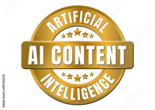 golden Sticker AI Artificial Intelligence - AI content 