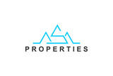 S initial logo design property business icon symbol line style.
