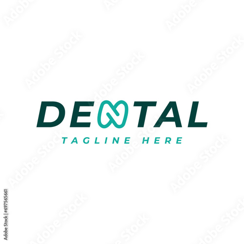 Dental Modern Minimal Simple word mark concept design text logo typography © sowikot