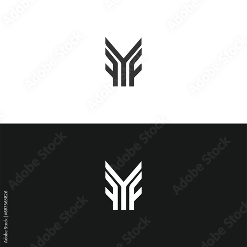 FYF logo. F Y F design. White FYF letter. FYF, F Y F letter logo design. Initial letter FYF linked circle uppercase monogram logo. F Y F letter logo vector design.	

