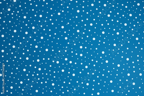 Blue color background with white dots pattern © usersidra
