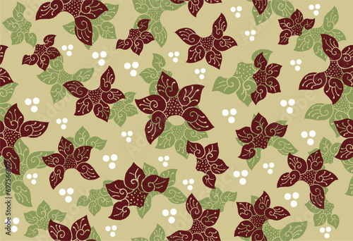 Batik Indonesian: is a technique of wax-resist dyeing applied to whole cloth, or cloth made using this technique originated from Indonesia.
