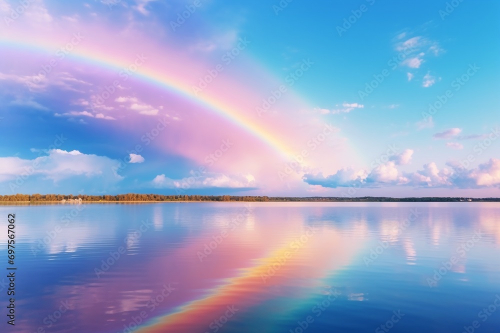 rainbow over the sea rainbow over the sea