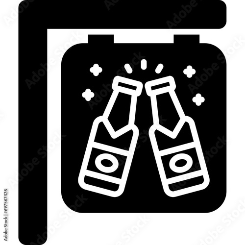 Beer Sign Board Icon
