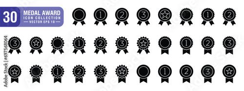Vector of icon set award, trophy, medal, winner prize, bonus, vector EPS 10.