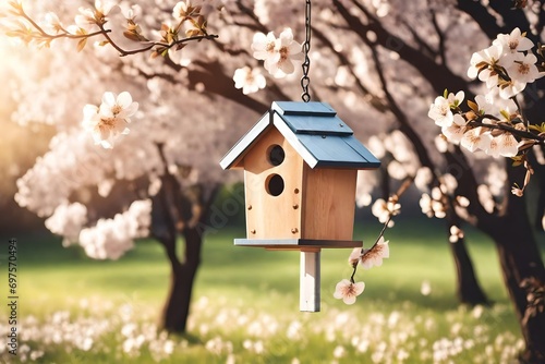 bird house on treein spring © qaiser