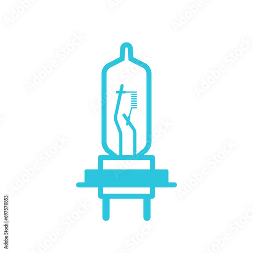 Car light bulb, from Blue icon set