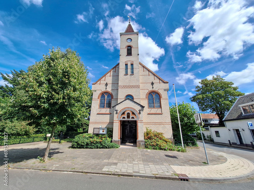 Remonstrant church in the village of Oosterbeek near Arnhem photo