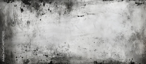 Black Surface with White Smears monochrome grime design for embellishment photo