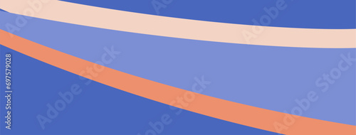 Minimalist soft colors wallpaper using blue and peach tone.
