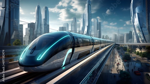 futuristic train