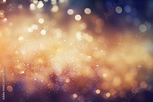 Soft, vintage-colored blurriness melds with bokeh lights on this abstract and enchanting backdrop. Created with generative AI tools photo