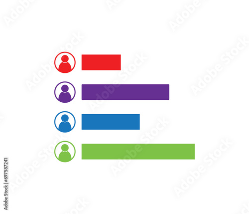 Exit polling icon vector illustration