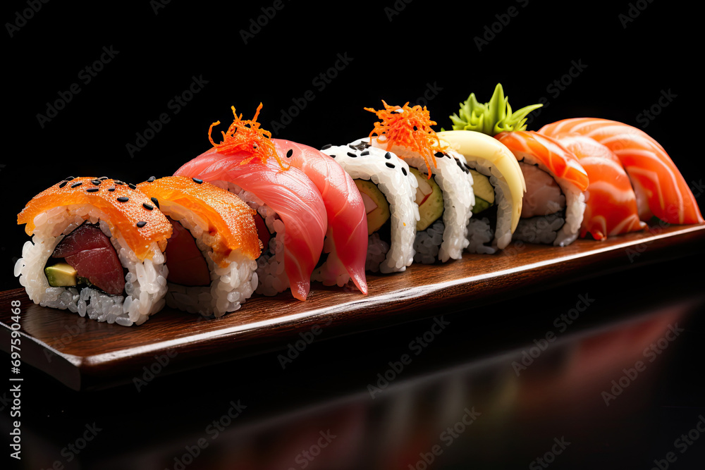 Sushi Set, Susi Rolls Lunch, Nori Maki, Nigiri Sushi Roll Sushi Set, Susi Rolls Lunch, Nori Maki, Nigiri Sushi Roll