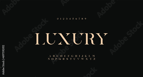  the luxury type elegant font and glamour alphabet vector set photo
