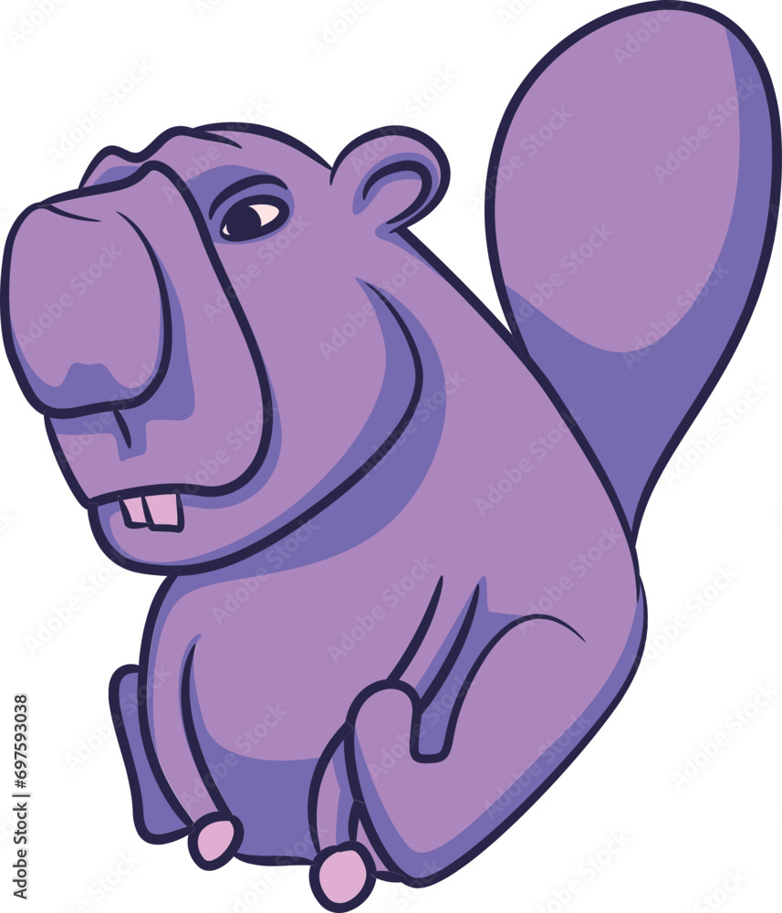 Fototapeta premium Vector Animal Graffiti Clipart Element