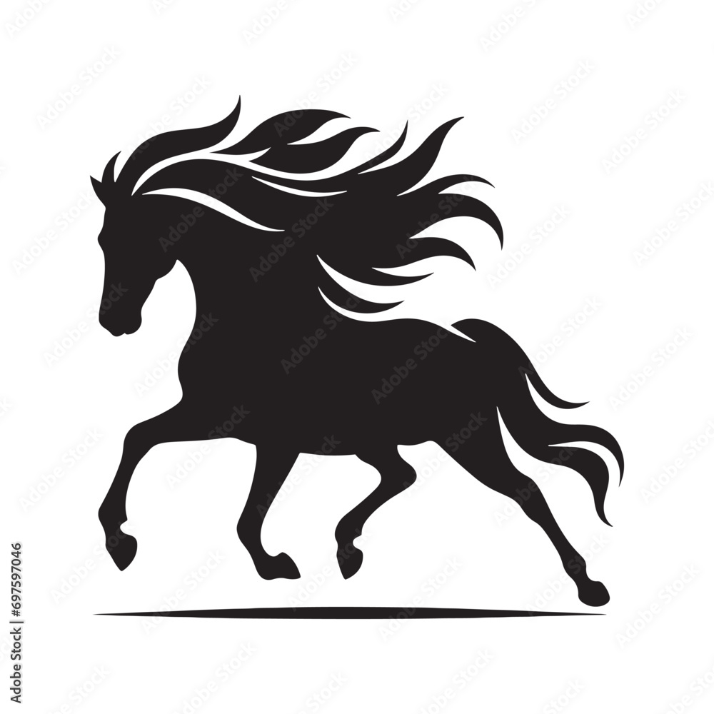 Tranquil Horse Silhouette: Restful Grazing Scene, Gentle Equine Form amidst Peaceful Surroundings - Simple Beauty in Nature
Tranquil Horse Silhouette: Restful Grazing Scene, Gentle Equine Form amidst Peaceful Surroundings - Simple Beauty in Nature