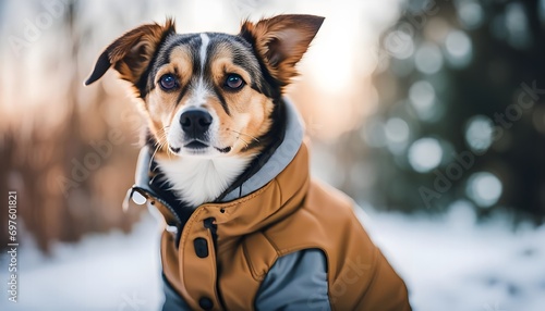 portrait of a dog in a jacket © Катерина Спіжевска