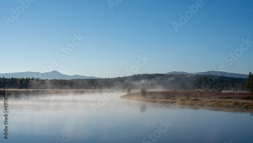 lake and mountains