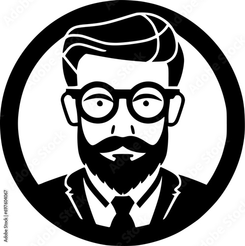 Teacher | Minimalist and Simple Silhouette - Vector illustration