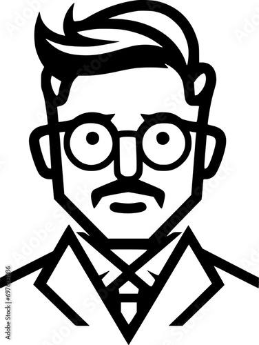Teacher - High Quality Vector Logo - Vector illustration ideal for T-shirt graphic