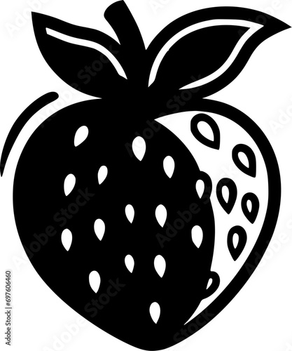 Strawberry - High Quality Vector Logo - Vector illustration ideal for T-shirt graphic
