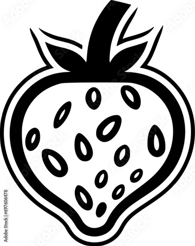 Strawberry - High Quality Vector Logo - Vector illustration ideal for T-shirt graphic