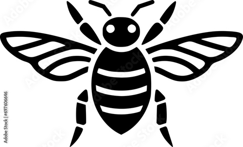 Bee - High Quality Vector Logo - Vector illustration ideal for T-shirt graphic