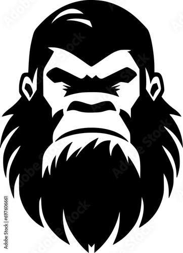 Bigfoot | Minimalist and Simple Silhouette - Vector illustration
