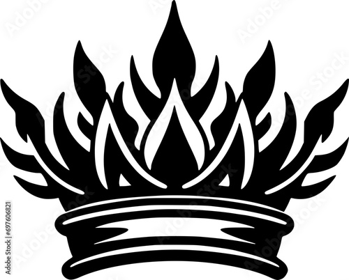 Crown | Minimalist and Simple Silhouette - Vector illustration photo