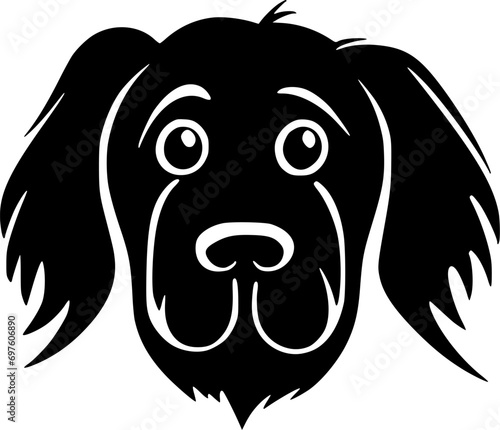 Dog - Minimalist and Flat Logo - Vector illustration