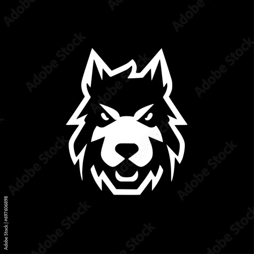 Dog - Black and White Isolated Icon - Vector illustration