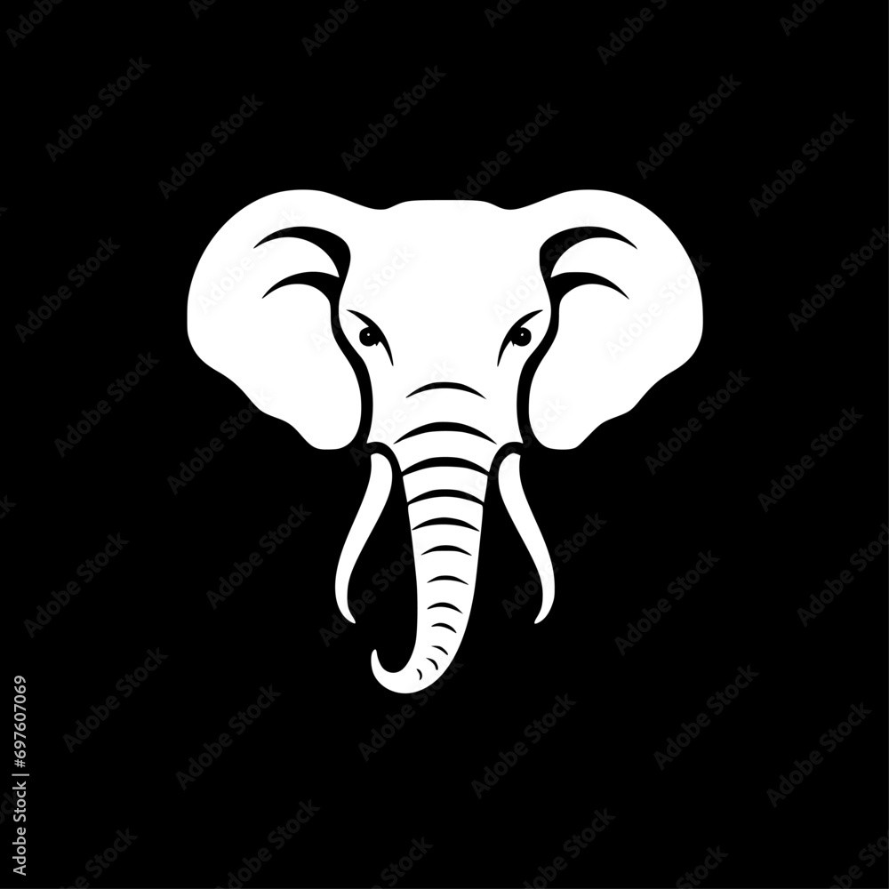 Elephant - Minimalist and Flat Logo - Vector illustration Elephant - Minimalist and Flat Logo - Vector illustration