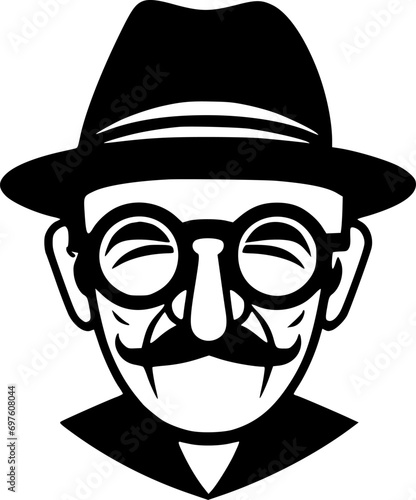 Papa | Minimalist and Simple Silhouette - Vector illustration