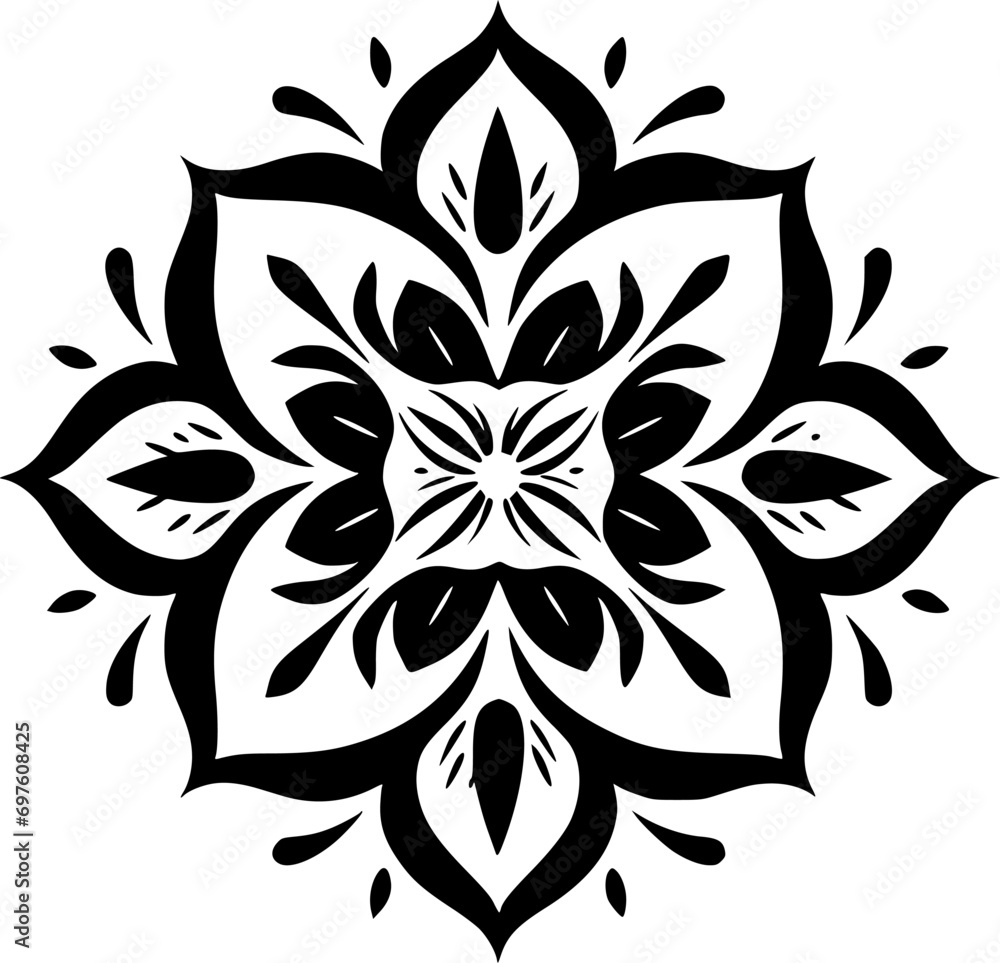 Mandala - Minimalist and Flat Logo - Vector illustration Mandala - Minimalist and Flat Logo - Vector illustration