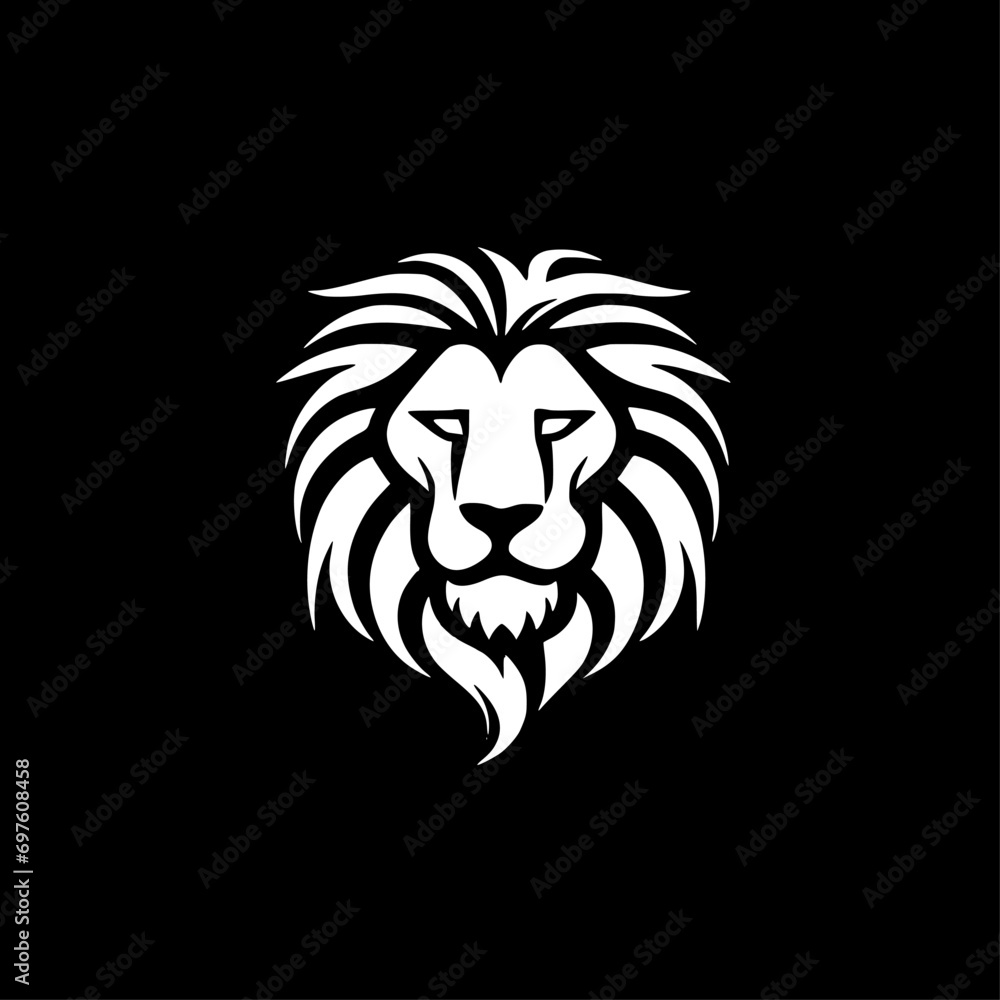 Lion | Minimalist and Simple Silhouette - Vector illustration