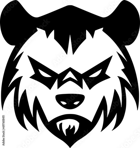 Panda | Black and White Vector illustration