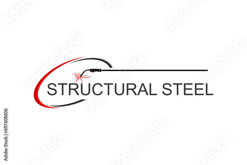 Fabrication steel welding industry logo design.