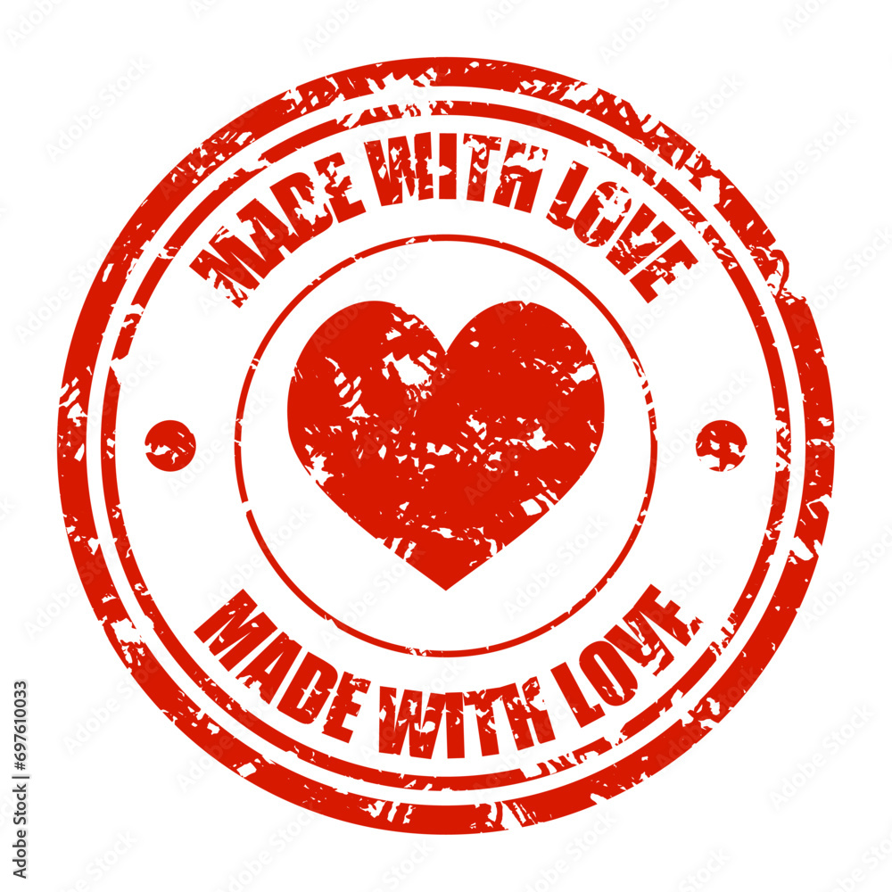 Made with love rubber stamp to valentine day delivery Made with love rubber stamp to valentine day delivery