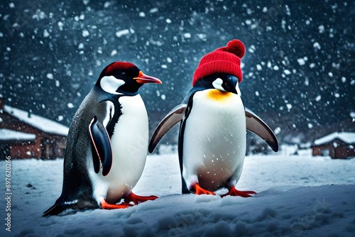 penguins on ice © kiran