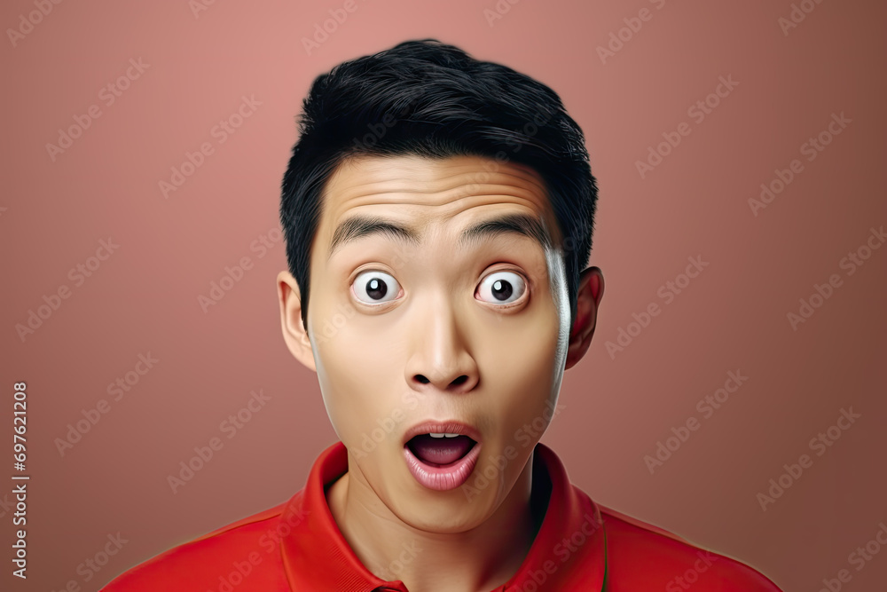 portrait of surprised man looking at camera over blurred background portrait of surprised man looking at camera over blurred background