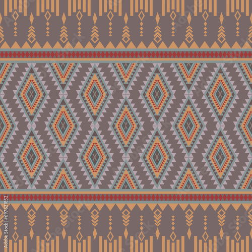 Carpet ethnic tribal pattern art. Ethnic ikat seamless pattern. American, Mexican style. Design for background
